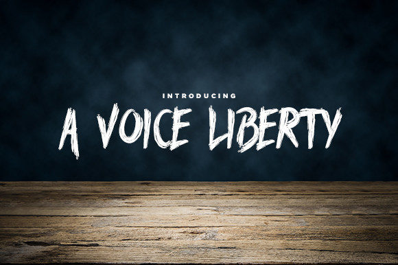 A Voice Liberty: The Brushed Display Font for Bold Campaigns