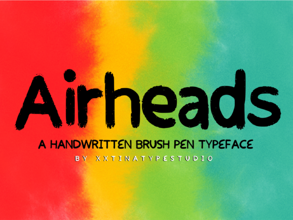 Airheads: A Brushed Script Font for Editorial Design