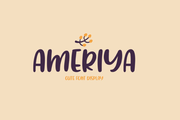 Ameriya: A Playful Paint Brushed Display Font for Digital Designers