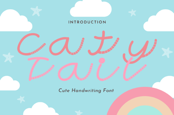 Caty Tail Style: A Whimsical Handwritten Font for Branding