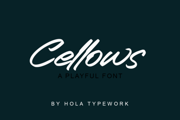 Cellows: A Neat Brushed Handwritten Font for Nature-Inspired Design