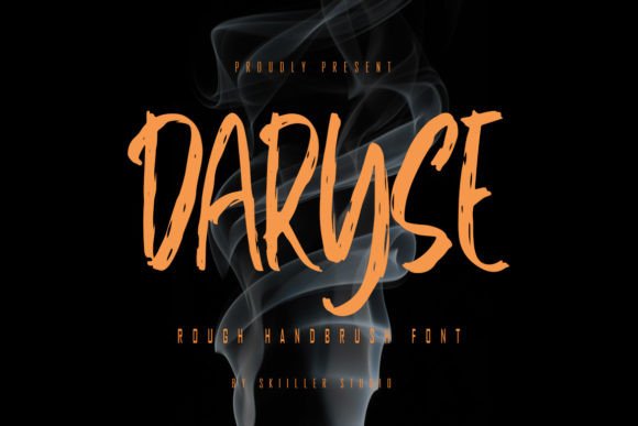 Daryse: A Dry Hand-Brushed Font for Elegant Branding and Handwritten Charm