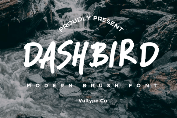 Dashbird: A Sharp Brush Script Font for Makers
