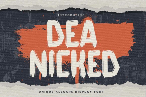 Dea Nicked: A Bold Brushed Display Font for Scroll-Stopping Brand Content