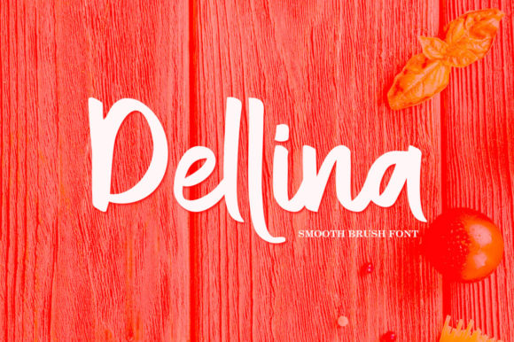 Dellina: A Bold Brushed Handwritten Font for Brands