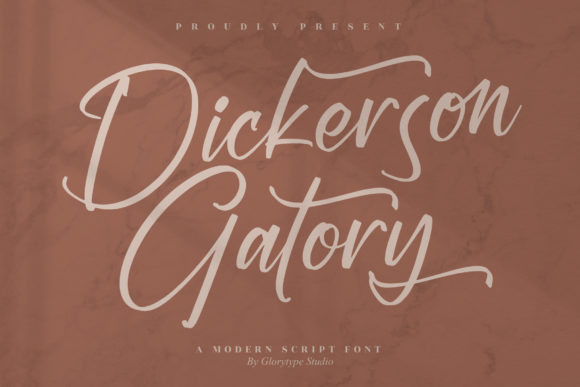 Dickerson Gatory: A Paint-Brushed Handwritten Font for Editorial Design