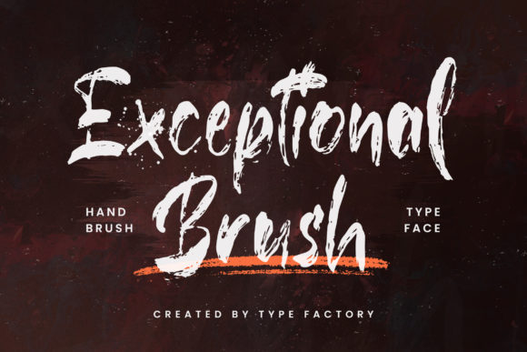 Exceptional Brush: A Textured Display Font Review