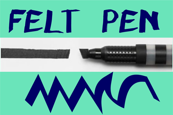 Felt Pen: A Brushed Display Font That Elevates Maker Designs