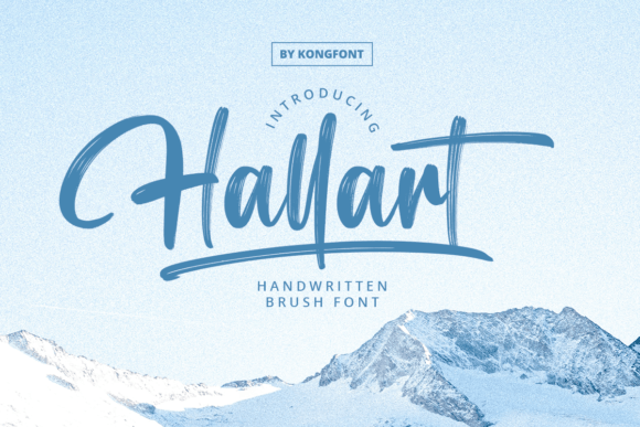Hallart: The Modern Brush Font for Bold Branding