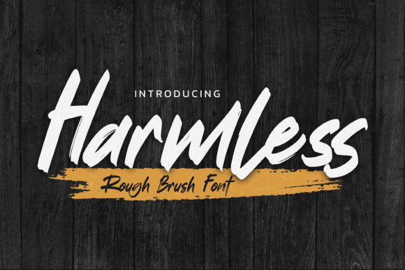 Harmless: A Cool, Brushed Display Font for Modern Editorial Design