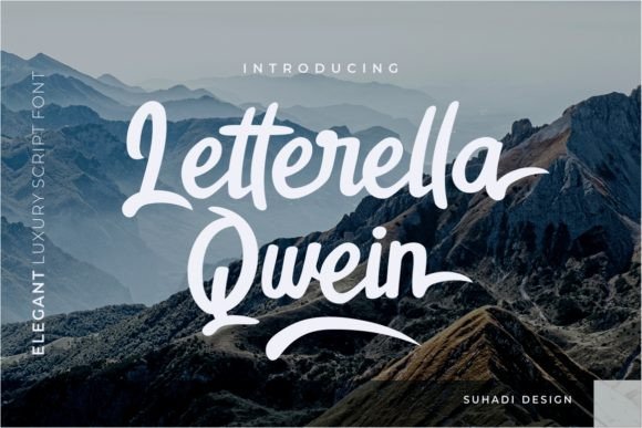 Letterella Qwein: A Retro Script Font Review