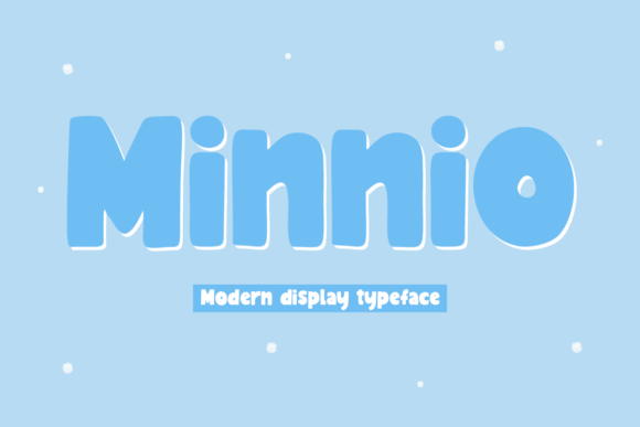 Minnio Kids: A Chubby Display Font for Crafters