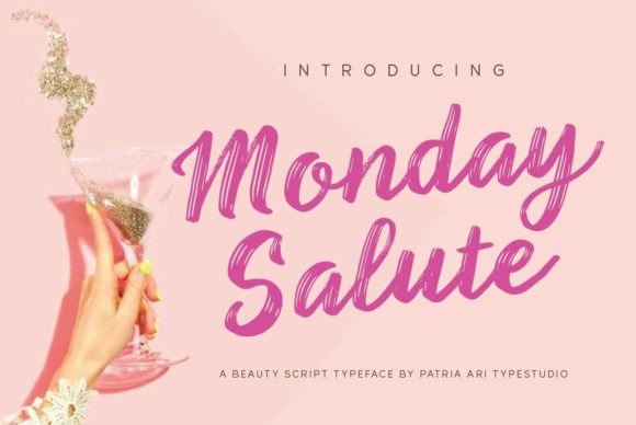 Monday Salute: A Brushed Script Font for Web Design