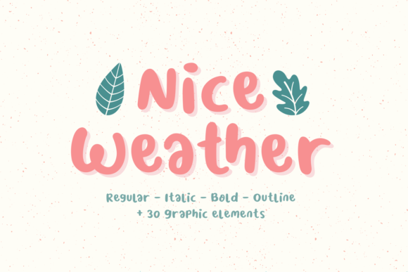 Nice Weather Font: A Cute Script for Branding & Design
