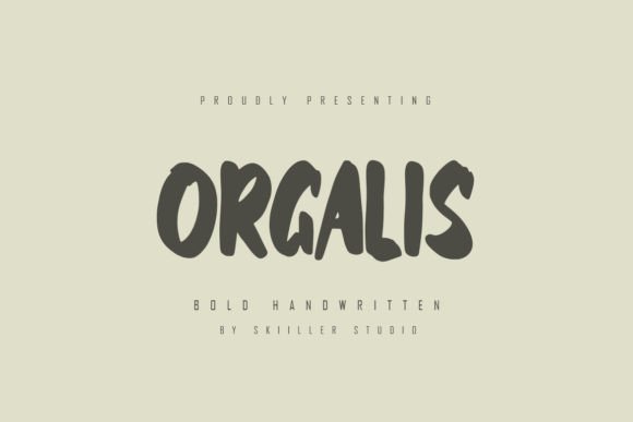 Orgalis: A Modern Brushed Handwritten Font for Web