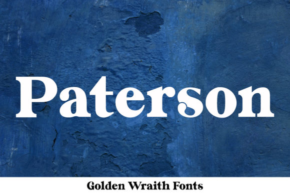 Paterson: A Stylish Paint Brushed Serif for Editorial Design