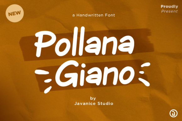 Pollana Giano: A Paint Brushed Handwritten Font for Makers