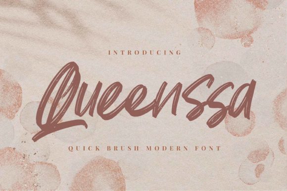 Queenssa: A Relaxed Brushed Script Font for Crafters