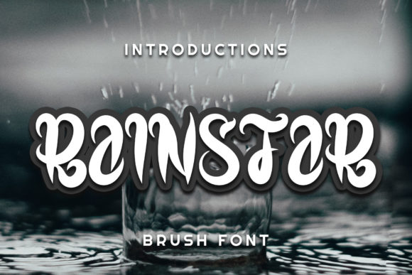 Rainstar: A Natural Dry Brushed Display Font Review