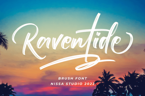 Raventide: A Bold Brushed Handwritten Font for Dynamic Branding Projects
