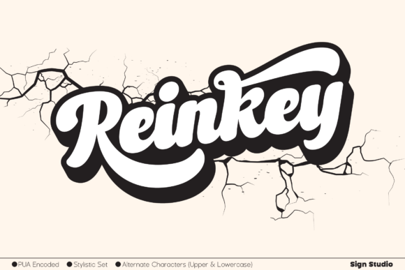 Reinkey: A Brushed Display Font for Branding