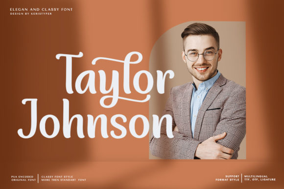 Taylor Johnson: A Cool Paint Brushed Handwritten Font